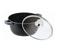 Casserole 18 L, marmite à soupe antiadhésive, cocotte à induction 40 cm, cocotte en fonte d'aluminium