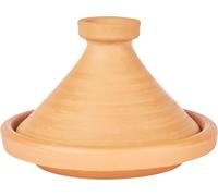 Marmite à tajine marocaine pour cuisiner + livre de cuisine | Marmite non-émaillée Aladin Ø 35cm pour 6-8 personnes | livre de recettes de la cuisine nord-africaine inclus | ORIGINAL marmite en terre