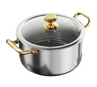 Marmite Acier Inoxydable 28cm pour Nid d'Abeille Antiadhésif(18 Cm) | Base composite multicouche, induction compatible, économie énergie, 11L capacité, chaleur uniforme