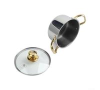 Marmite Acier Inoxydable 28cm pour Nid d'Abeille Antiadhésif(20 Cm) | Base composite multicouche, induction compatible, économie énergie, 11L capacité, chaleur uniforme
