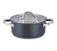 marmite alpina avec couvercle en verre 21 cm - 3.6L