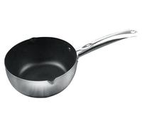 Marmite antiadhésive en acier inoxydable, Marmite à sauce, Marmite japonaise traditionnelle, Petite marmite avec bec verseur, 22 cm
