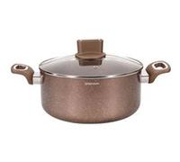 Arthur Martin Casserole AM5531 28 cm Aluminium avec couvercle en verre Tous feux dont induction