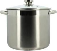 Marmite avec Couvercle Menastyl, 9 Litres, Acier Inoxydable, Tous Feux Dont Induction