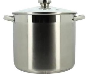 Marmite avec Couvercle Menastyl, 9 Litres, Acier Inoxydable, Tous Feux Dont Induction