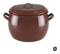 Marmite avec couvercle Quid Classic Marron Acier émaillé - 26 cm marron G