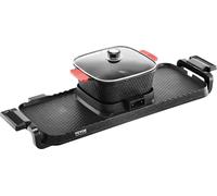 Marmite avec grill 2300 W Barbecue électrique sans fumée 2 en 1 avec marmite amovible