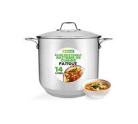 Marmite en Acier Inoxydable - - 14 L - Argenté