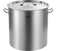 Marmite en acier inoxydable 84QT avec couvercle panier pour la cuisine