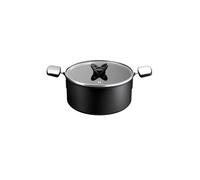 Tefal Faitout Excellence+ 24 cm avec couvercle Revêtement FusionCore G3284653 Noir