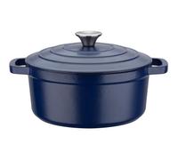 GSW Marmite en fonte Blue Magic 20 cm avec couvercle bleu, tous feux dont induction