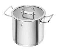 Marmite Haute - ZWILLING - Pro 24 cm - Acier inox 18/10 - Fond SIGMA Classic+ - Couvercle en verre