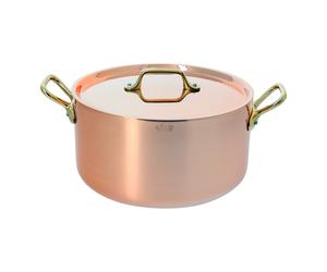 Marmite INOCUIVRE 20 cm, 3,5 l, avec anses en bronze, cuivre, de Buyer