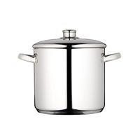 Marmite MasterClass, Marmite En Acier Inoxydable Résistante À La Chaleur Avec Couvercle, Grande Marmite Pour Les Soupes, Les Ragoûts Et Les Bouillons, Polie Miroir, 7 Litres, Argentée
