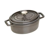 Marmite ovale, gris graphite V 0,6 l Staub