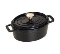 Marmite ovale, noir V 0,6 l Staub