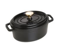 Marmite ovale, noir V 1,0 l Staub