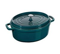 Marmite ovale O 37 cm bleu mer Staub
