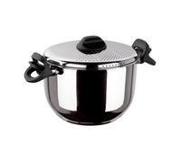 Marmite pâtes et légumes - INOXIBAR - 24 cm - couvercle égouttoir - acier inoxydable - induction