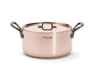 Marmite PRIMA MATERA 24 cm, avec couvercle, cuivre, de Buyer