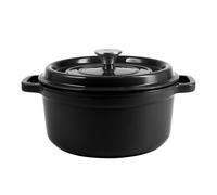 Marmite rétro en fonte avec couvercle 2,2 l Vintage Cuisine Black