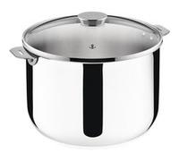 Lagostina Marmite inox 24 cm Salvaspazio+ avec couvercle en verre – 012138020524
