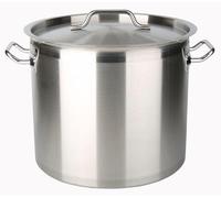 Marmite Traiteur BAUMALU en Acier Inoxydable, Capacité 40 L, Diamètre 40 cm, avec Couvercle Inox