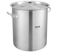 Marmite - VEVOR - SP354003S - 39,7 L - Acier inoxydable - Compatible induction, poignée rivetée