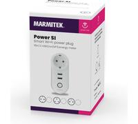 Marmitek Power SI - Prise WLAN - Compteur d'énergie - 2x USB - 15A, Intérieur, Blanc, Maison, Sans fil, WLAN, 2400 MHz