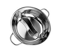 Marmites chaudes en acier inoxydable de qualité alimentaire avec séparateur pour cuisinière à induction, double face, soupe, cuisine, casseroles en acier inoxydable, ensemble de casseroles et poêles