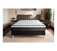 Ensemble Suite 160 x 200 cm sommier Kit Noir