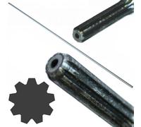 Marpol Tige de transmission interne 9 dents rangées Ø8 mm 153 cm pour tondeuse à gazon de rechange