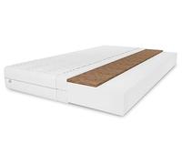 MARPUR Coco Silver Matelas en mousse 120 x 200 cm H3/H4 Blanc Hauteur 10 cm | Matelas 120 x 200 cm - Tapis en coco - Housse hypoallergénique - 2 faces