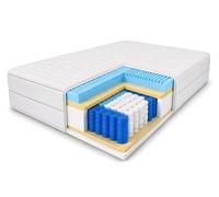 MARPUR Matelas Premium 120 x 200 à ressorts ensachés H3 orthopédique Blanc 20 cm
