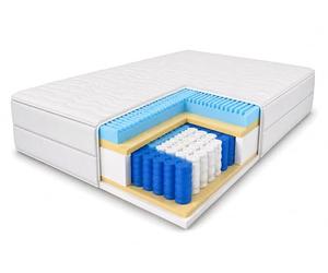 MARPUR Matelas Premium 120 x 200 à ressorts ensachés H3 orthopédique Blanc 20 cm