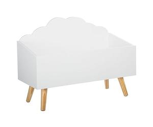 marque Atmosphera, créateur d'intérieur Coffre à jouets en bois pour enfant nuage blanc.
