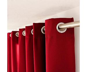 marque Decostars Rideau occultant Thermique 140x240 Guimauve Rouge