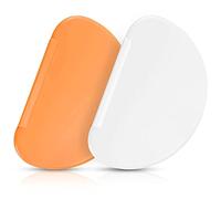 ✮MARQUE FRANCAISE✮-Colonel cook®-corne patisserie|LOT DE 2|✮✮GARANTIE A VIE✮✮-raclette/racloir patisserie|2 COULEURS|corne de patissier souple|TAILLE 15,8X10,3 CM|coupe pate plastique