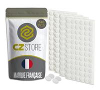 ✮MARQUE FRANCAISE✮-CZ Store®-scratch autocollant|540PCS|✮✮GARANTIE A VIE✮✮-autocollant pastille|TAILLE 10MM| double face pour decoration/cadres/photos/couture- blanc