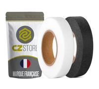 ✮Marque Française✮- ruban thermocollant X2 |BLANC ET NOIR|128 M X 20 MM|✮GARANTIE A VIE✮-Ourlet thermocollant adhesif rideau/pantalon/robe/jean/bande transparente tissu - autocollant fer à repasser