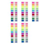 Marque Page Adhesif Pièces Transparent Livre Annotation Sticky Notes Couleur Feuillets Autocollants Index Tabs PET Multicolore pour les Signets, l'étude, le Bureau, 10 Couleurs
