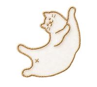 Marque-page chat signet en organza, Coffee color | Accessoire de lecture 7 cm / 2, 76 pouces pour livres, cahiers, planificateurs, documents