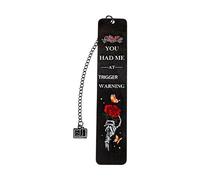 Marque-page Dark Romance - Support pour marque-pages esthétiques gothiques | Me tenait sur le marqueur d'avertissement d'activation pour adultes, lecteurs passionnés, membres du club, petit ami