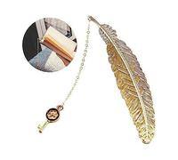Marque-Page En Forme De Plume En Métal 11,4 * 2,3 Cm Marque-Page Retro Dore Marque-Page Creatif En Coquille Pour Hommes Et Femmes Lecteurs Adolescents Garçons Et Filles Joli Pendentif