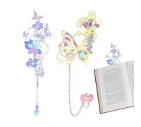 Marque-Page Papillon - 2 Pièces Papillon Vintage En Métal,Marque-Pages Art Rétro | Pour Enseignants Étudiants Bureau Salle De ibliothèque Salle D'Étude Maison Lecture Apprentissage