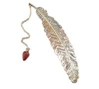 Marque-Page Plume En Métal Avec Pendentif ¿ Marque-Pages Vintage En Cuivre Pour Lecteurs, Cadeaux Et Loisirs Créatifs ¿ Couleur Or