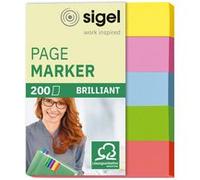 Marque-page repositionnable Mini brillant, 50 x 12 mm