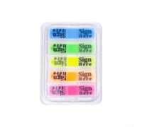Marque-Page Transparent 100 pour École Marque-Page Transparent(styleOne) | Design transparent, couleurs vives, réutilisable, , pour idéal pour trier notes et documents