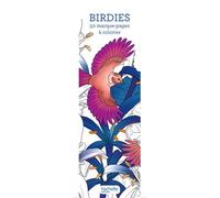 Marque-pages Birdies 50 marque-pages à colorier - Florence Dellerie - Hachette Pratique - broché - Livre-jeu