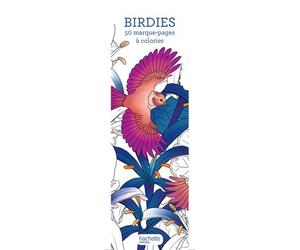 Marque-pages Birdies 50 marque-pages à colorier - Florence Dellerie - Hachette Pratique - broché - Livre-jeu